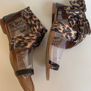 Francesca’s Collection bow leopard sandals